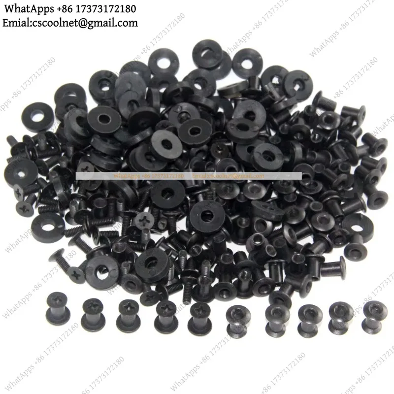 k06 Black Cross Flat Head Screw Set with Washer for DIY Kydex Sheath Holster Hardware Tools