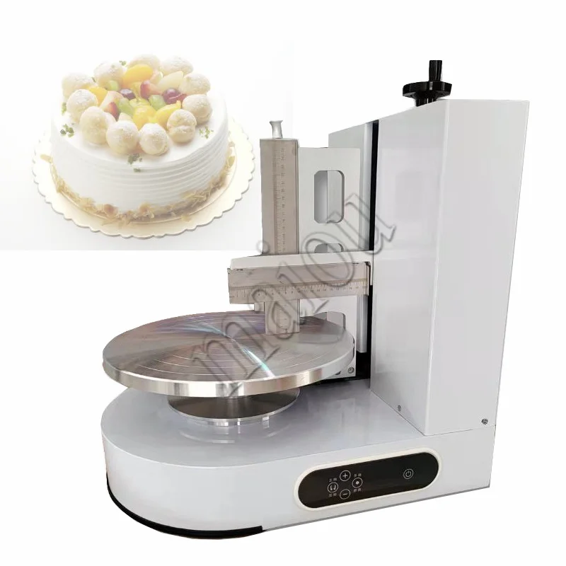 

Commercial Birthday Cake Cream Coating Filling Machine Electric Fully Automatic 4-14 Inch Spreader Equipment