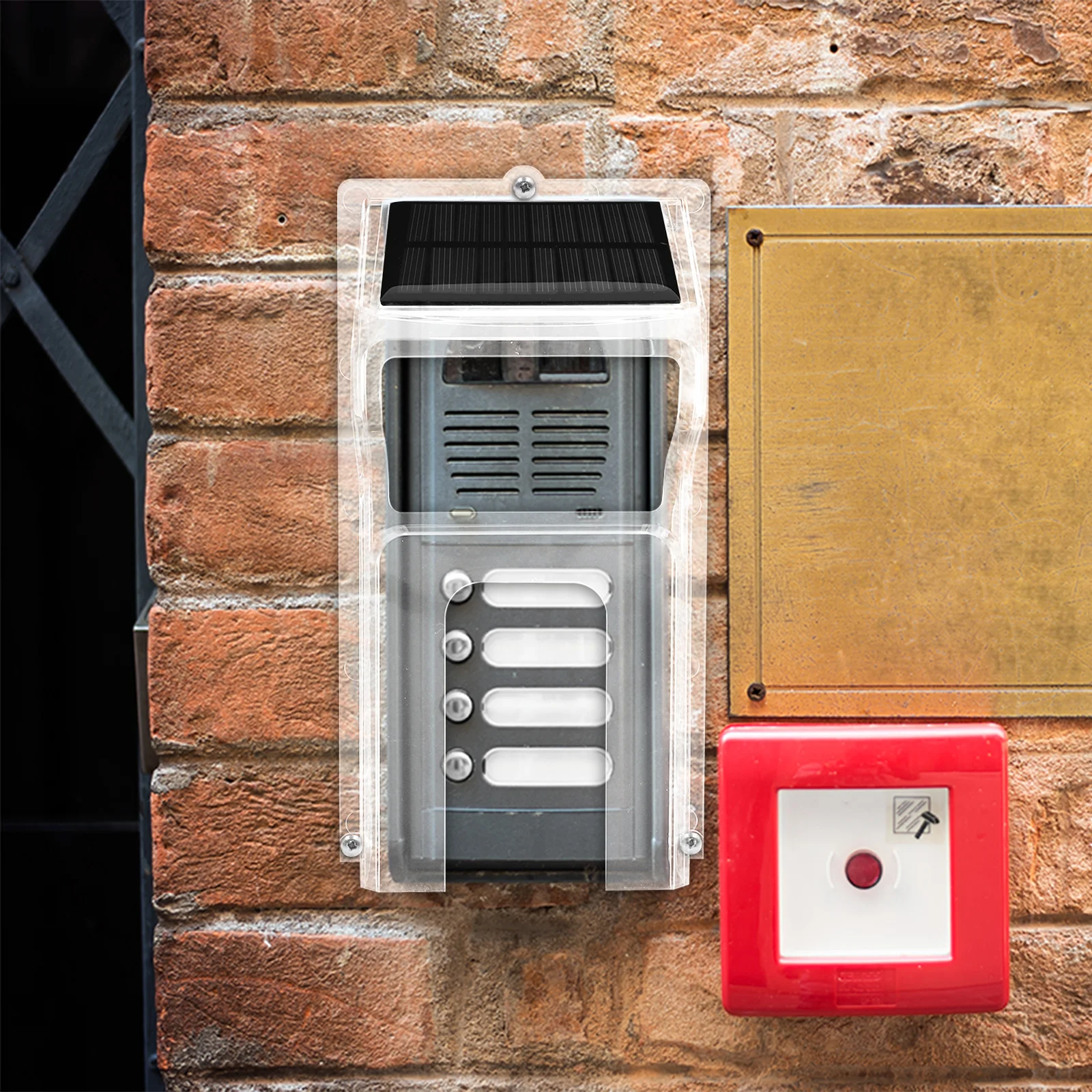 

Doorbell Rain Cover Waterproof Weatherproof Protection For Outdoor Camera Video Chime Universal Fit Transparent Shield Sun Shade