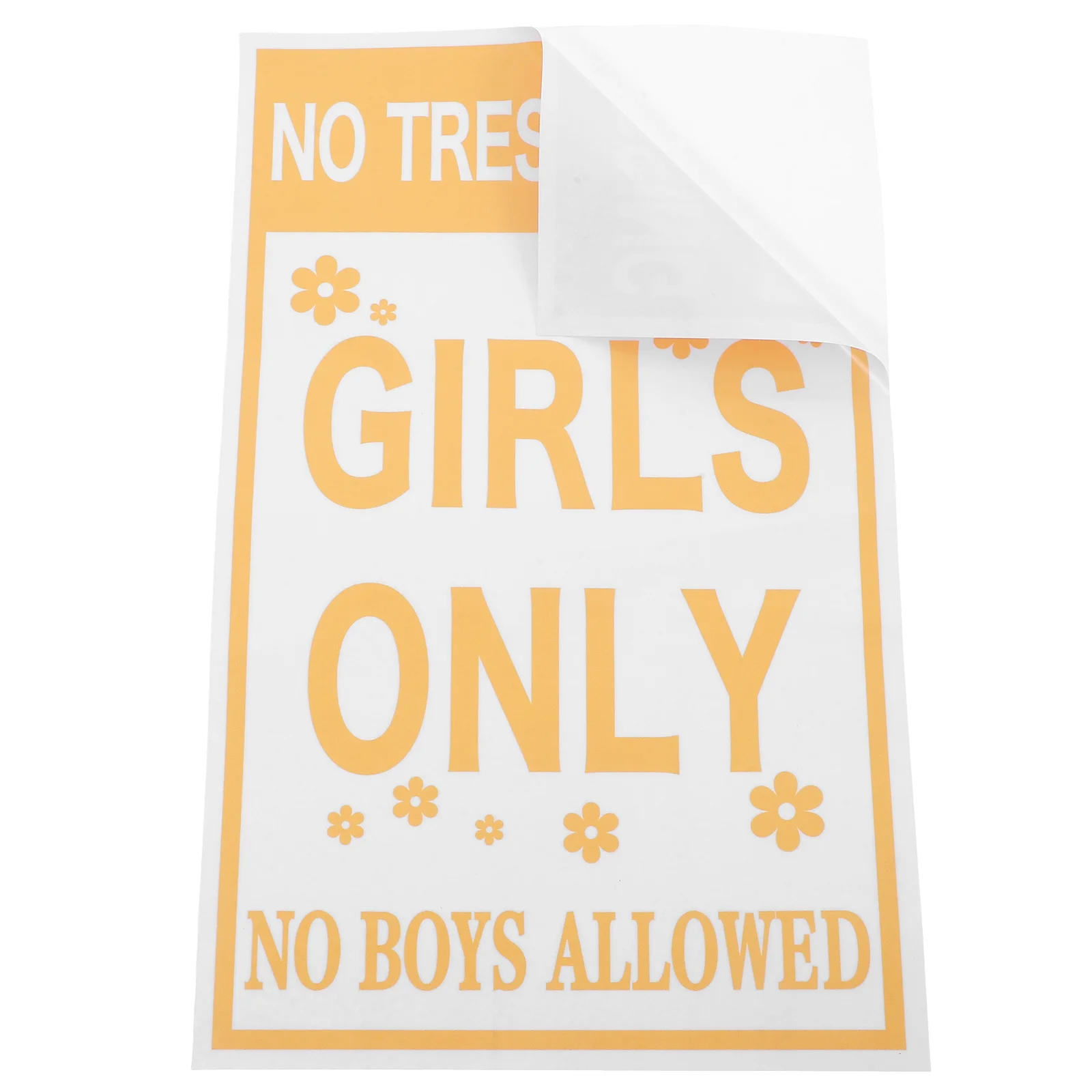 

Door Stickers for Girls Bathroom Bedroom Decor Cute Dorm Sign Dressing Pattern Daughter