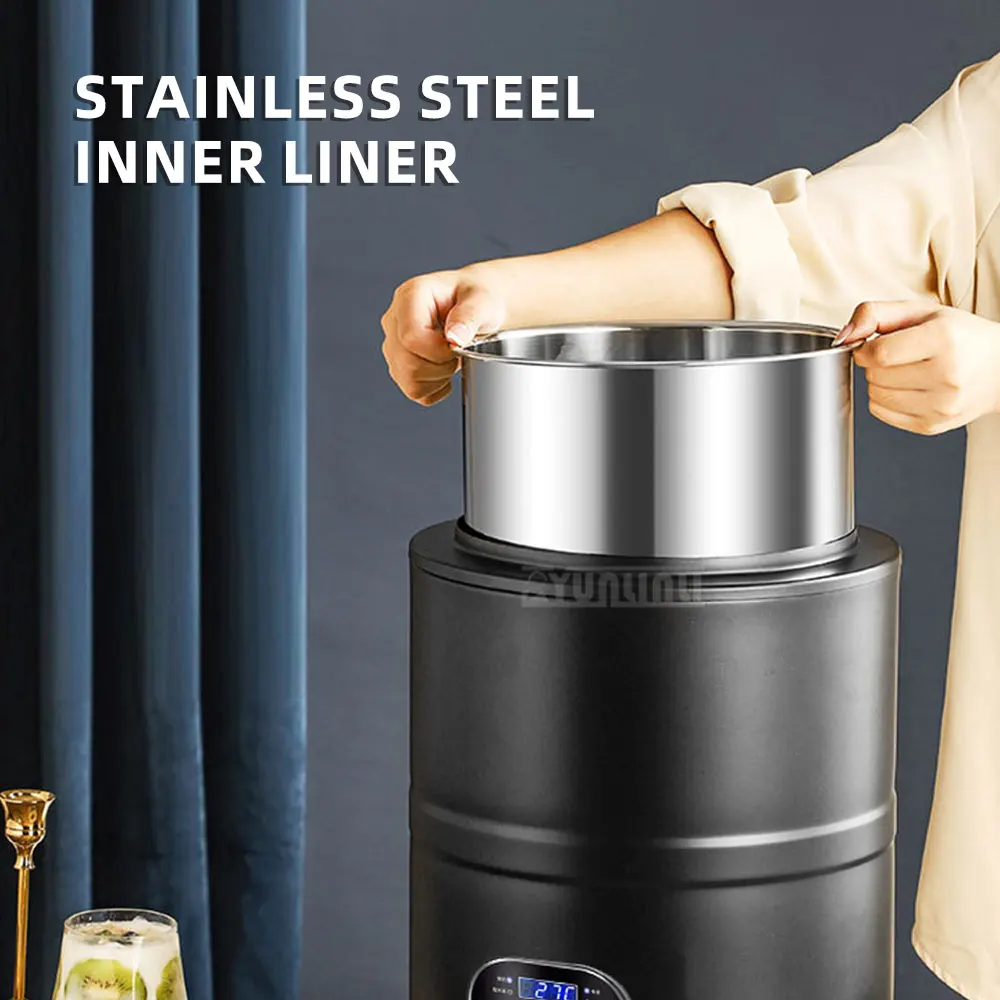 Commercial Fermenter; Stainless Steel Yogurt Maker with Timer for Dough Rice Wine Natto 