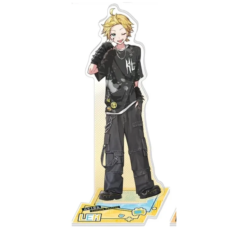 جديد Kagamine Rin/Len أكريليك حامل الشكل Hatsune Miku Project DIVA أنيمي الطرفية حسن المظهر سطح المكتب حلية جمع