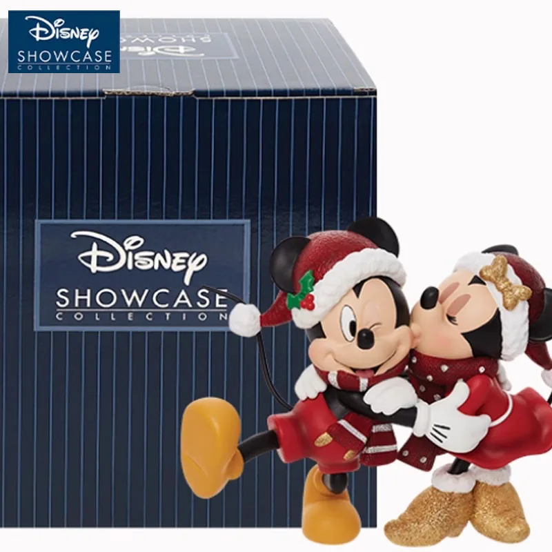 

Оригинальный гаражный комплект Disney с Микки Маусом, праздничное украшение с Микки и Минни, поцелуи, аниме-фигурки, игрушки для мальчиков, подарочная модель