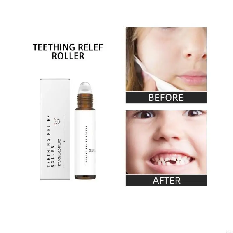 

R66D Natural Ingredient Teething Oil Roller for Infants with Convenient Roll On Design Night Teething Discomfort Relief