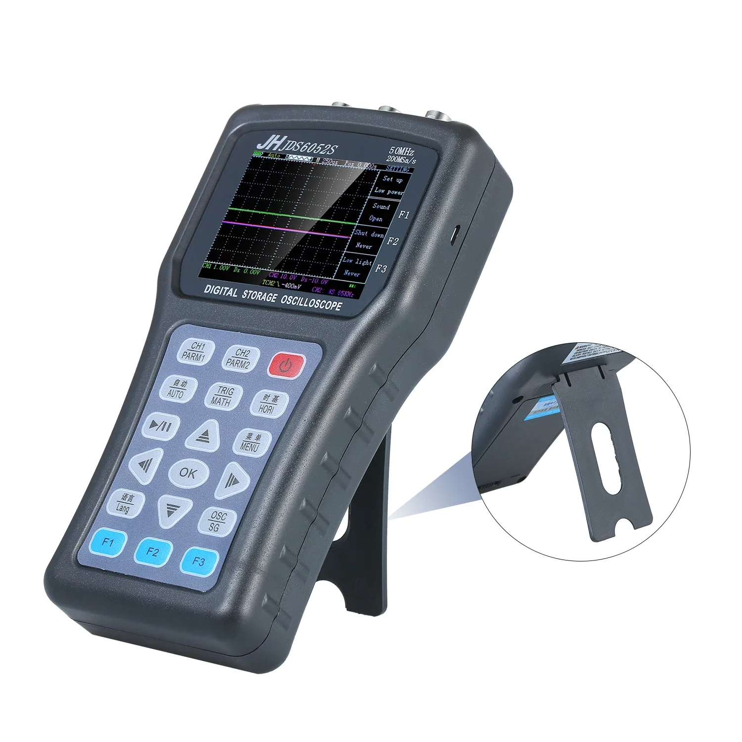 2-In-1 Oscilloscoop & Functie Signaal Generator Dual Channel Oscilloscoop Handheld Draagbare Digitale Scope Meter Signaal