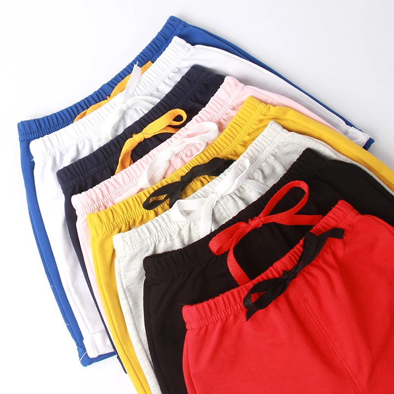 Toddler Boy Shorts Cotton Black Red Soft for Kids Sport 1 to 2 3 4 5 6 Years 2024 Baby Girl Short Pants Summer 9 12 18 24 Months