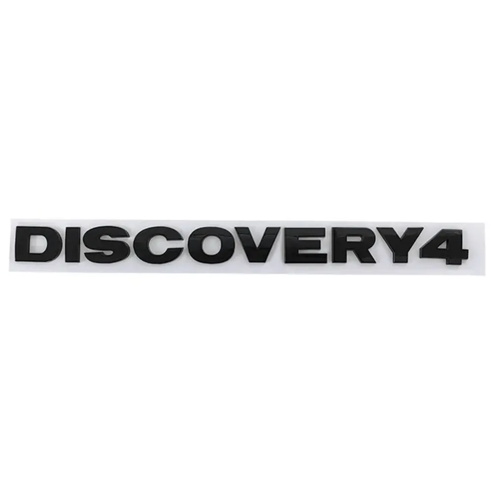 3d ABS Chrome Black Logo DISCOVERY 4 Letters Badge Car Rear Trunk Badge For Land Rover Range Rover Discovery 4 Emblem Accessorie