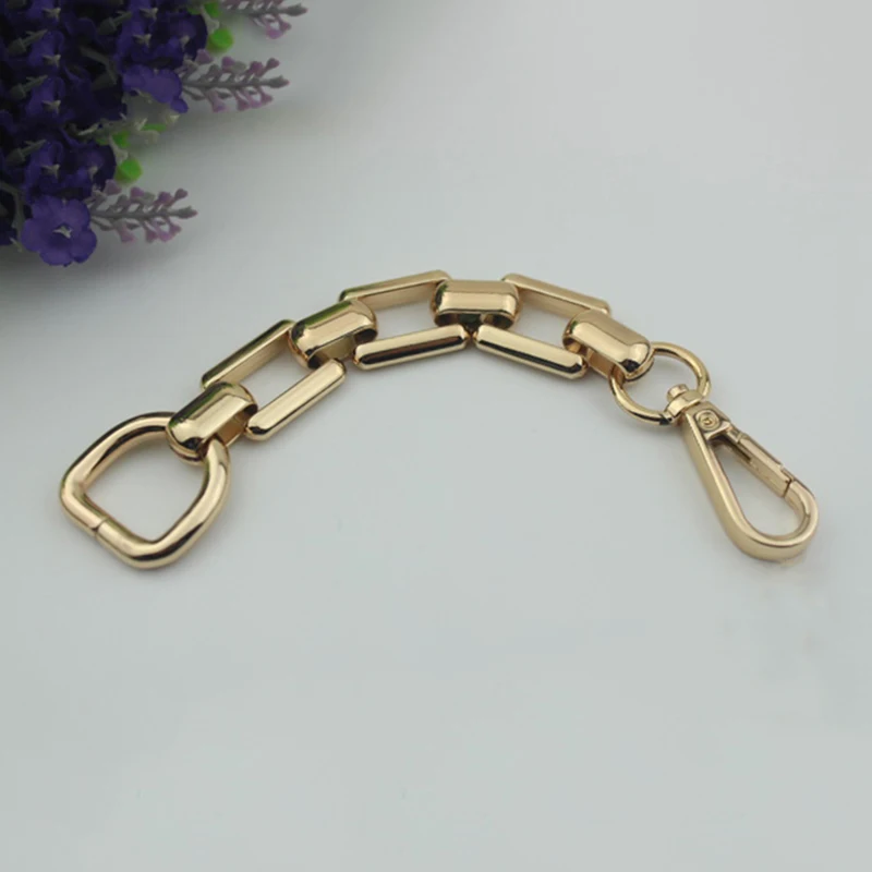 Portable Metal Bag Chains Strap Accessories For Bags Handbag Handles Bronze 18cm golden DIY Accessories For Bag Strap Hardware