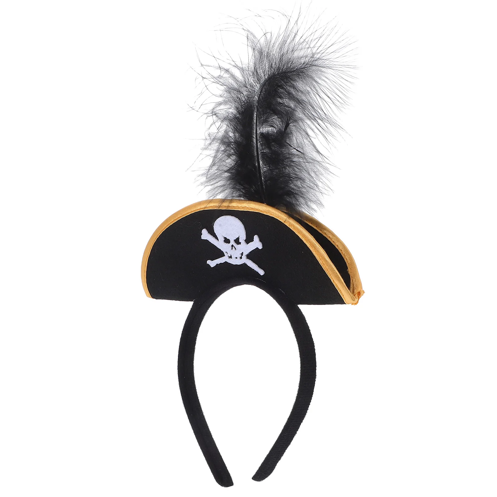 

Pirate Hat Headband Halloween Costume Dress-up Party Captain Handbands Clown Unique Elastic Fit Universal Sizes Festive Photo