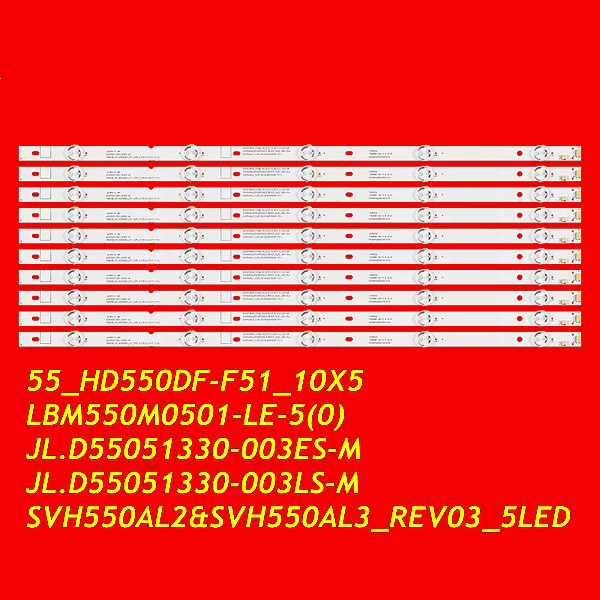 LED Backlight For LED55C270W LED55K300UD LED55EC320A LED55M500U LED55EC520UA LED55EC530UA TH-55DX400C SVH550AL2 SVH550AL3