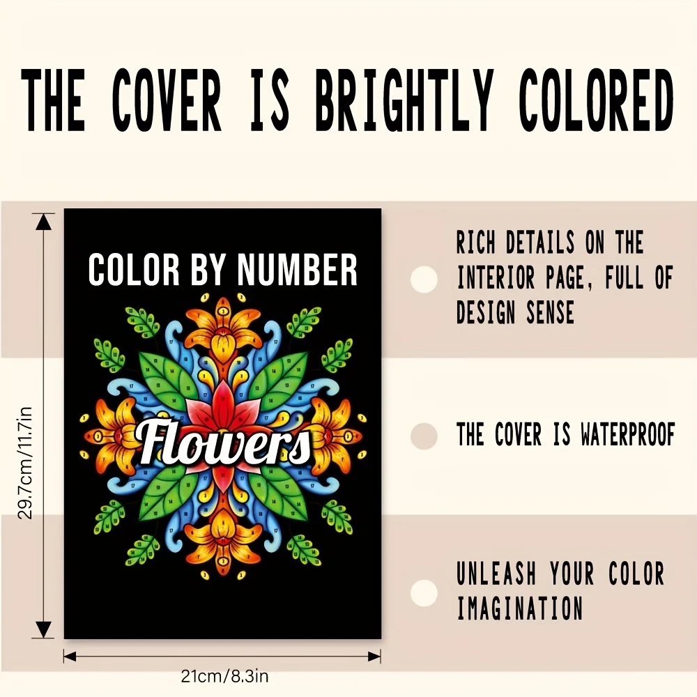 30-Page Fashion Coloring Book for Adults - Vibrant Geometric & Fantasy Patterns, 8.3X11.7