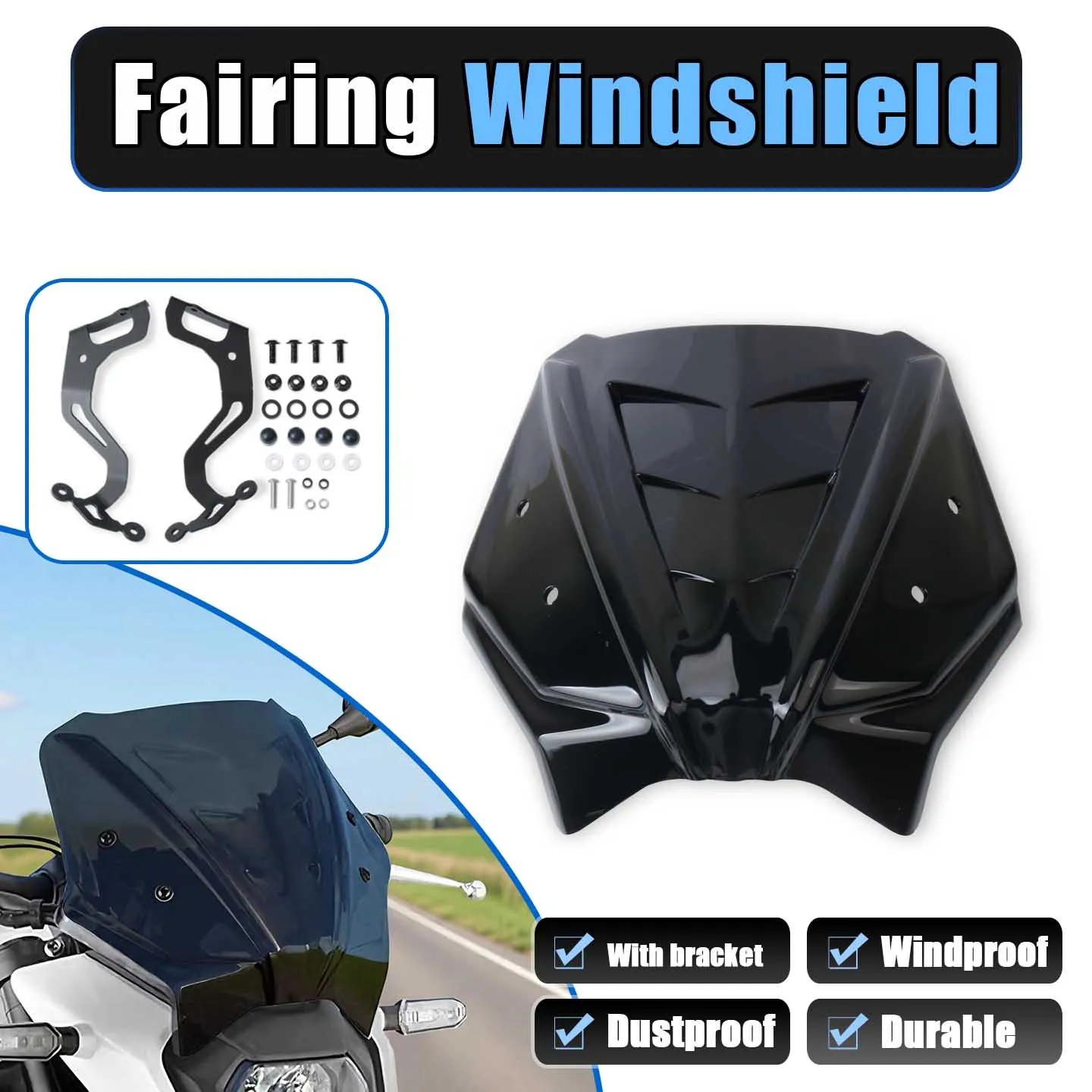 

For GSX 8S 2025 GSX-8S gsx 8s 2023-2025 Motorcycle Wind Deflector Windshield Windscreen Fly WindScreen Front Screen