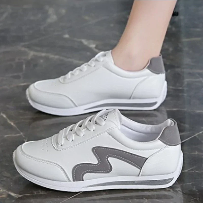 2024 White Sneakers Lightweight Comfortable Breathable Thin Strap Casual Sneakers Women's  Shoes Tennis Shoes 35-43