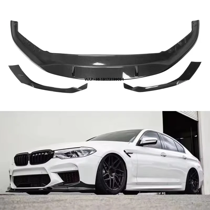 

G30 LCI MP Style Front Lip Splitter for 5 Series G30 LCI M Sports 2021+ Carbon Fiber Front Lip 3PCS Front Bumper Lip