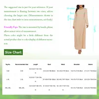 Femmes Abayas robe arabe islamique à manches longues prière musulmane dubaï caftan longues Robes ample basique Maxi robe longue dubaï caftan 6