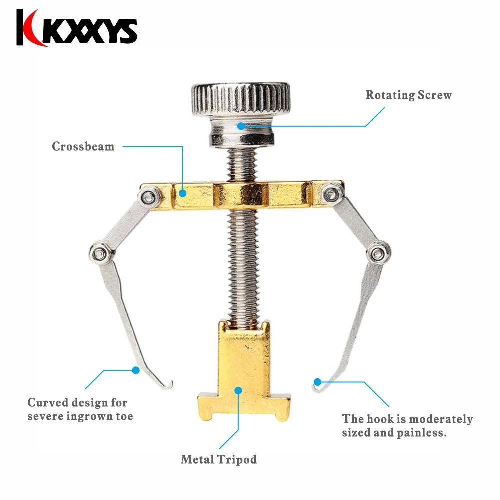1Pcs Ingegroeide Teennagels Fixer Orthesen Toe Nail Herstellen Orthesen Correctie Tool Voetverzorging Apparaat Manicure Pedicure Set Machine