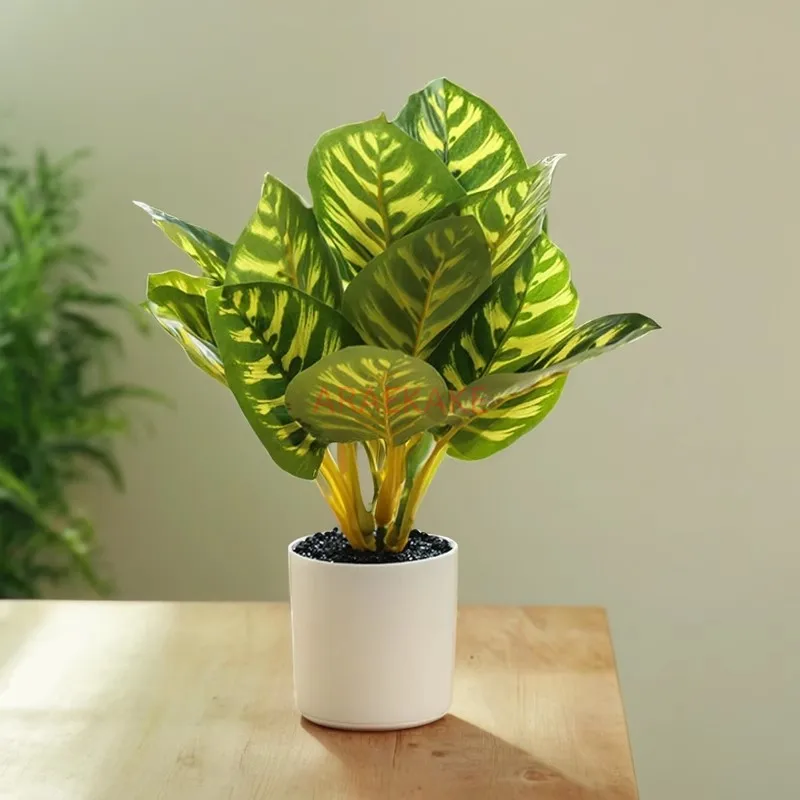 simulated plants, simulated potted decorations Plastic flowers, green plants, fake bonsai, indoor cabinet placement,