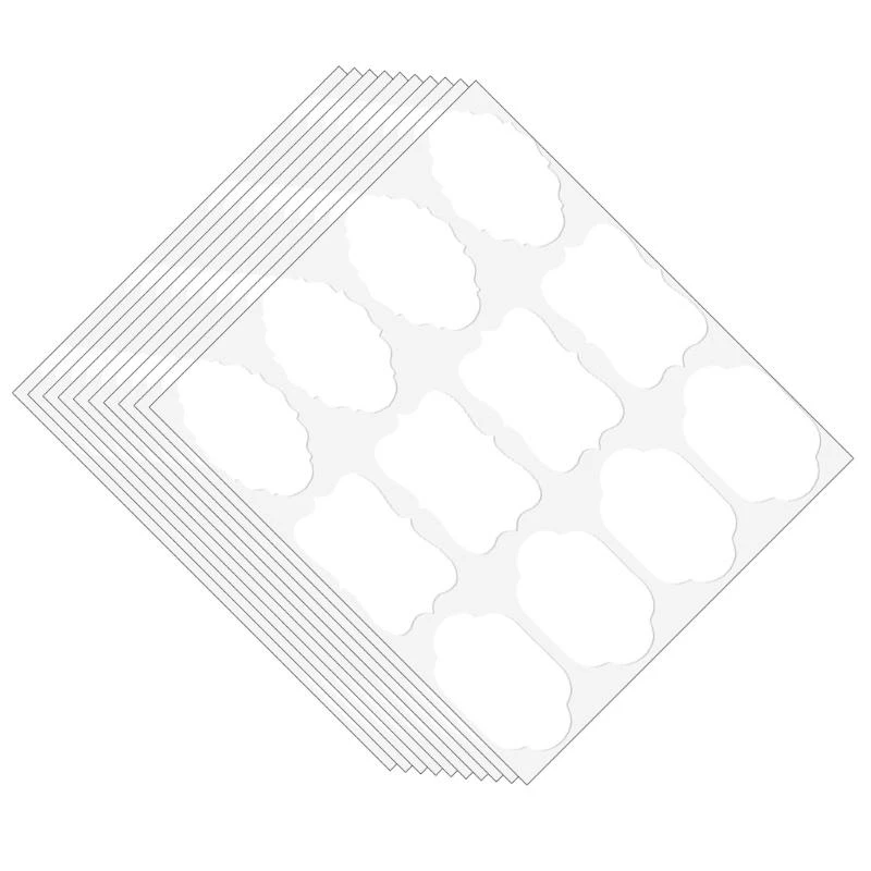 주방 및 DIY 프로젝트를위한 접착 크래프트 스티커 120pcs 병 라벨 C7AC