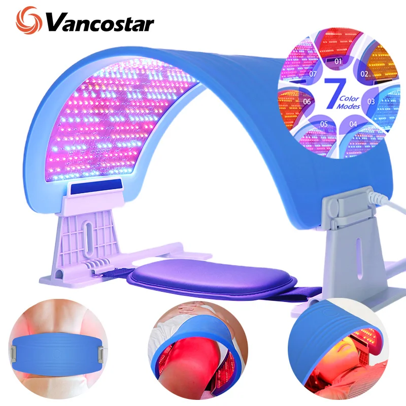 573 LEDs Light Therapy LED Mask Facial Light Mask Foldable Photon 7 Color Modes Flexible Beauty in Home Rejuvenation Skin Care