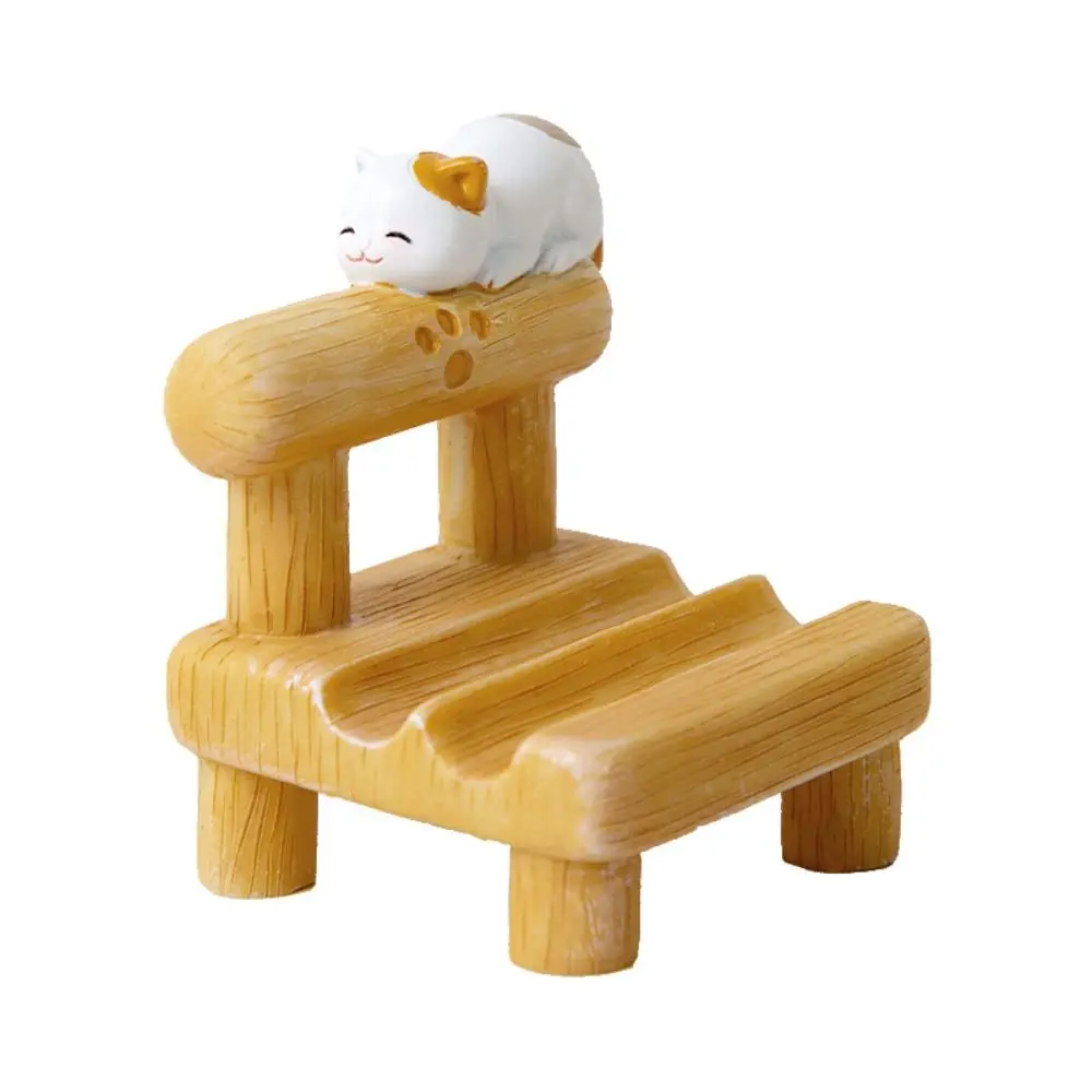 Phone Bases Wooden Chair Chair Phone Holder Cat Puppy Mobile Phone Stand Handmade Unique Cell Phone Bracket For Phones/Tablet