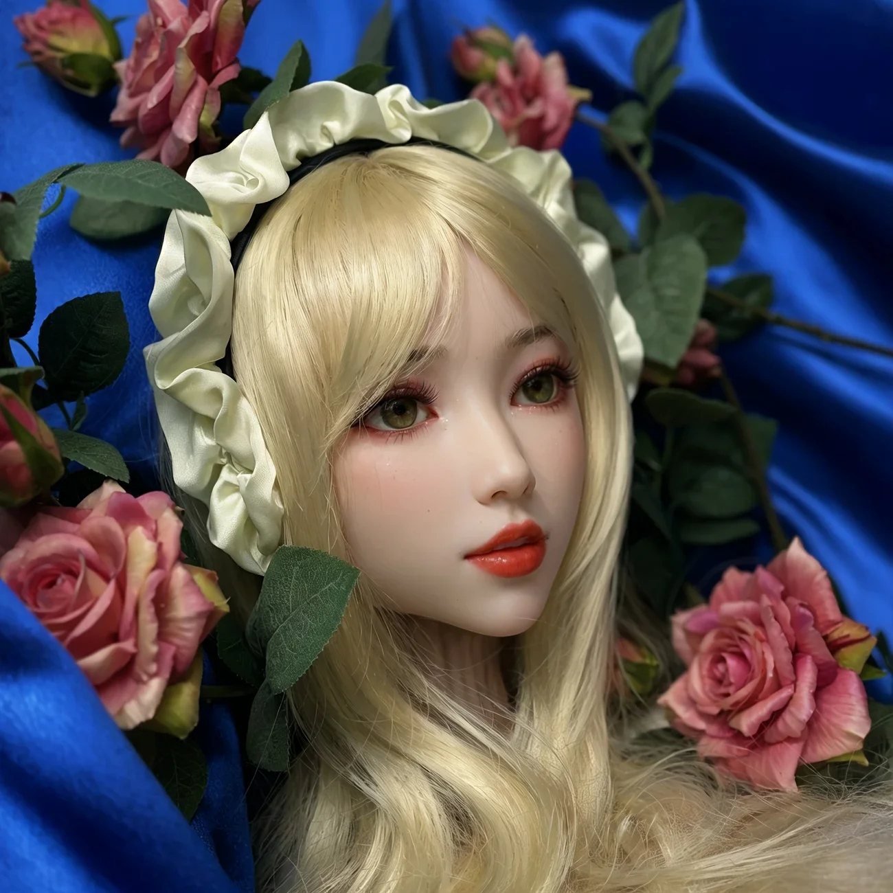 قالب الرأس، يستخدم لتصفيفة شعر شخصيات الرسوم المتحركة، يرسل عشوائيًا، نماذج رأس أنثى، مادة TPE، هدية عيد الميلاد