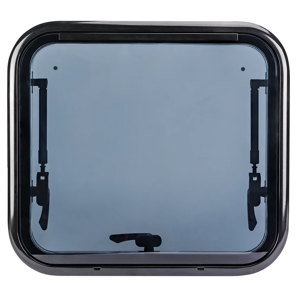 500x350mm Flat Outside Transparent Anti-UV Acrylic Glass Caravan RV Window with Aluminum Alloy Frame view 3