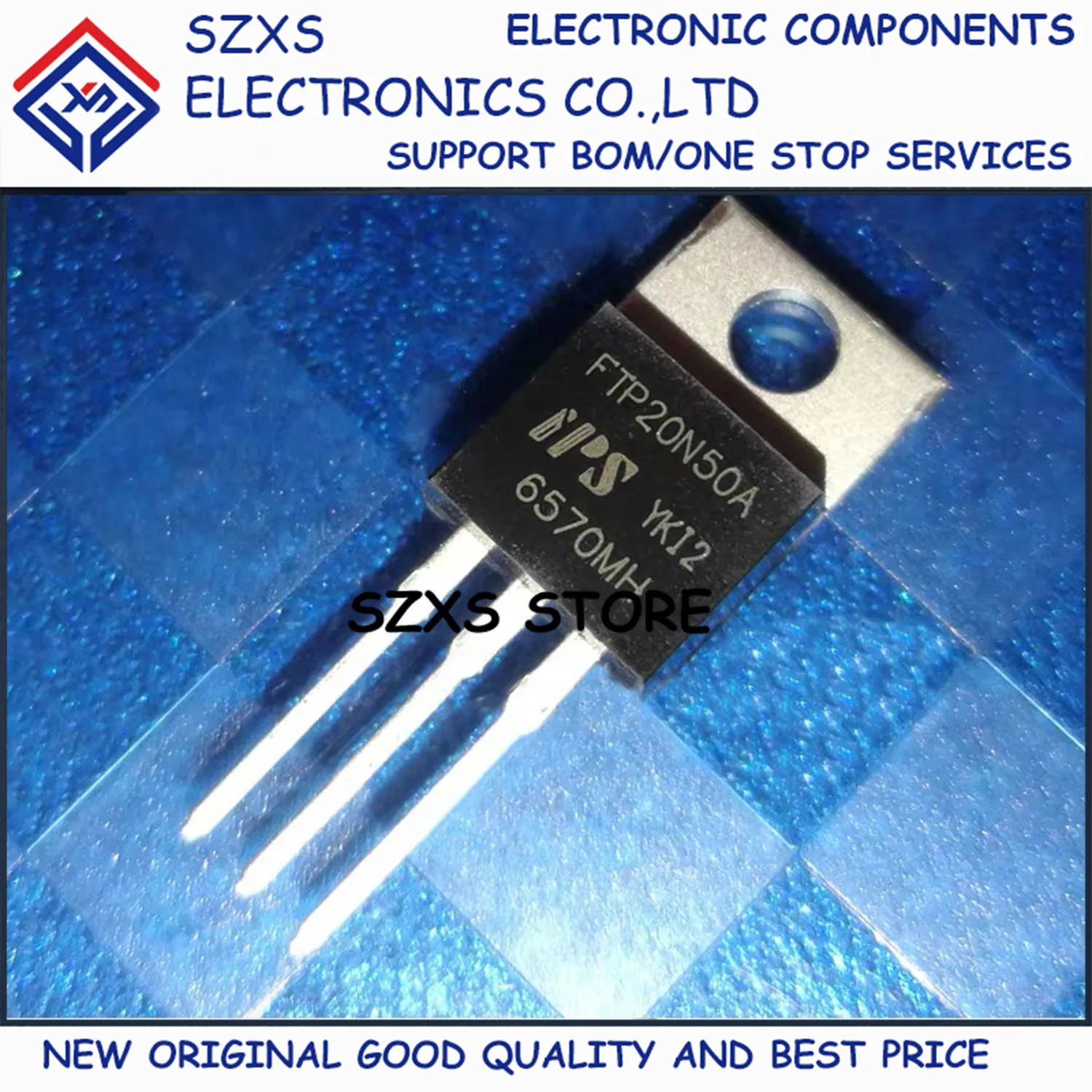 

New Original 10Pcs FTP20N50A TO-220 500V 20A MOSFET Field-Effect Transistor In Stock Electronic Components Good Quality