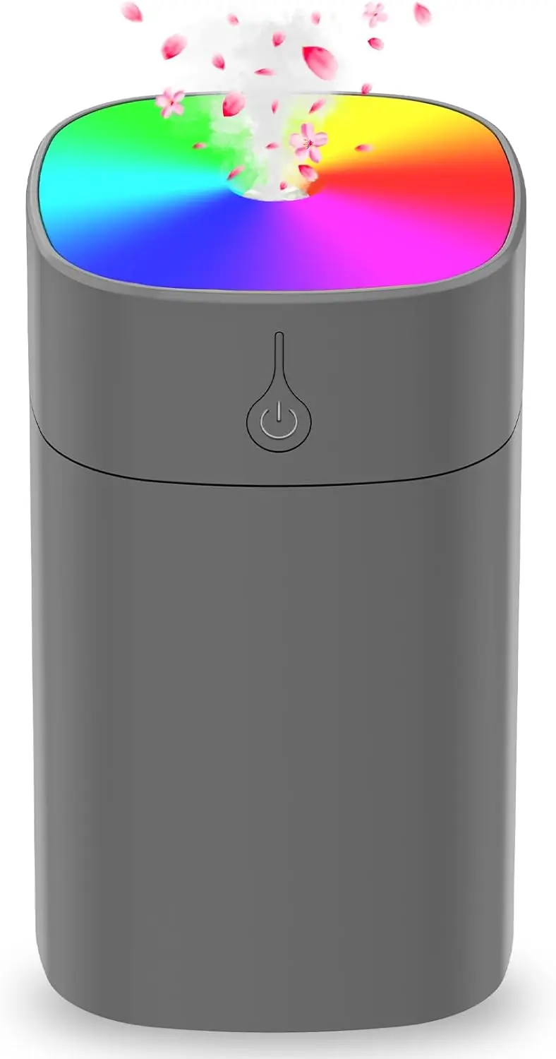 

Портативный увлажнитель воздуха 400 мл с ночником и функцией автоматического отключения для спальни, офиса, автомобиля и растений