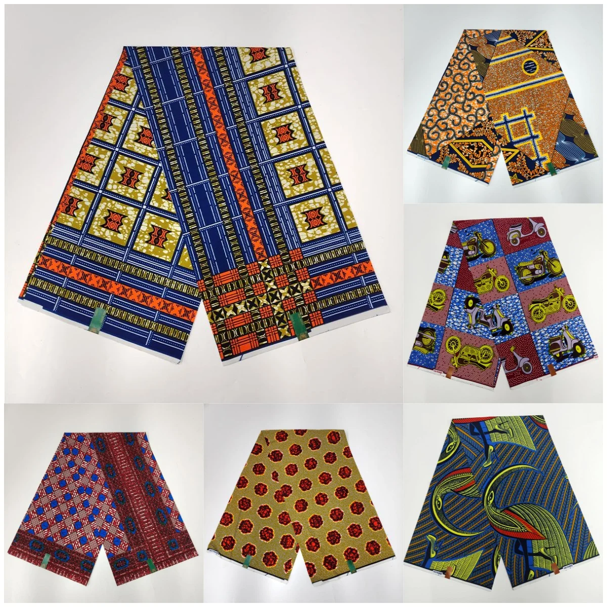 

Newest African Women Wax Fabric 100%Cotton Real Kenet Nigerian Ankara Pagne Loincloth Batik Fabric Wedding Party Material 6Yards