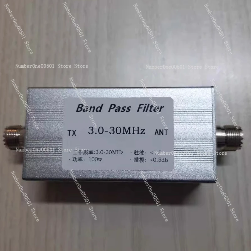 3MHz To 30MHz Broadband Bandpass Filter BPF M Female Socket LC Design Improves Selectivity and SNR Optimization