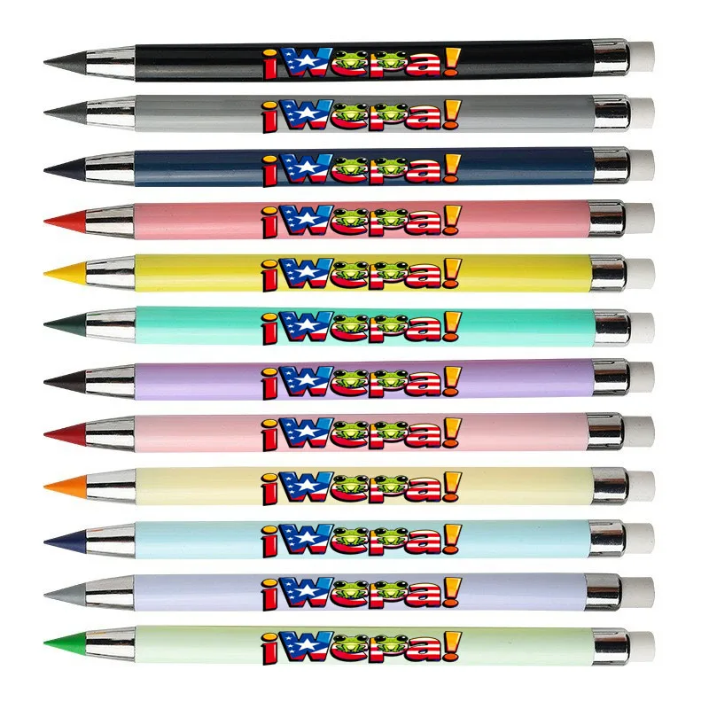 

12 pieces of Puerto Rican theme eternal pencils, colored sharp-free writing and drawing pencils