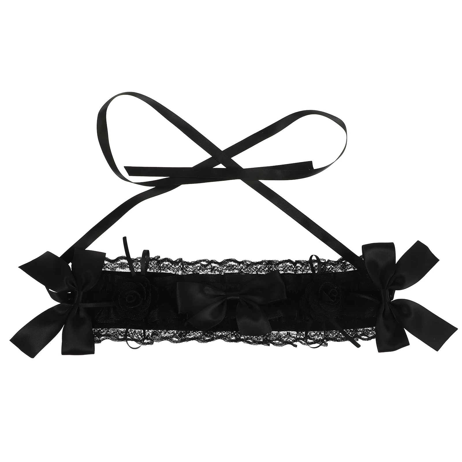 

Gothic Lolita Hair Accessories Elegant Lace Headpiece Dark Maid Style Hairband Girls Headdress Cloth Band Cosplay Decor