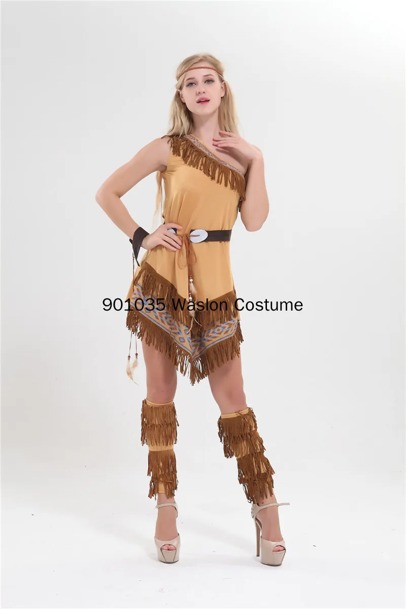 Costume de Cosplay de princesse Tribal chie, sauvage, primitime, original, pour adulte, Costume d'halloween, carnaval de pâques, robe fantaisie