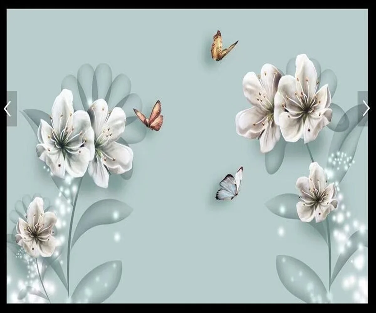 

wallpaper embossed Pink flower European style TV background wall 3d living room bedroom decoration wallpaper mural