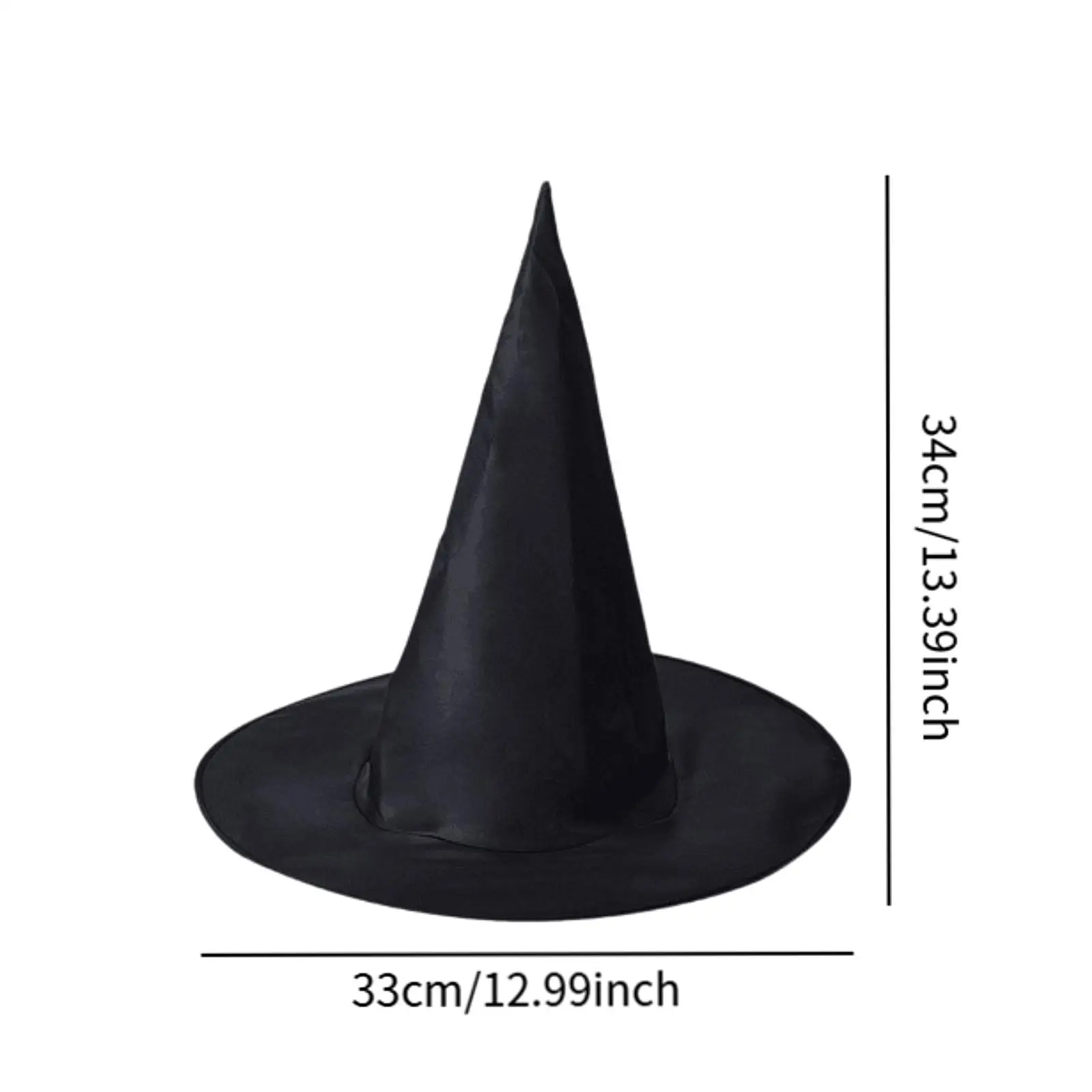 6Pcs Halloween Witch Hat Wide Brim Witch Hat Photo Props Sorceress Hat for Masquerade Role Play Halloween Party Favor Dress up