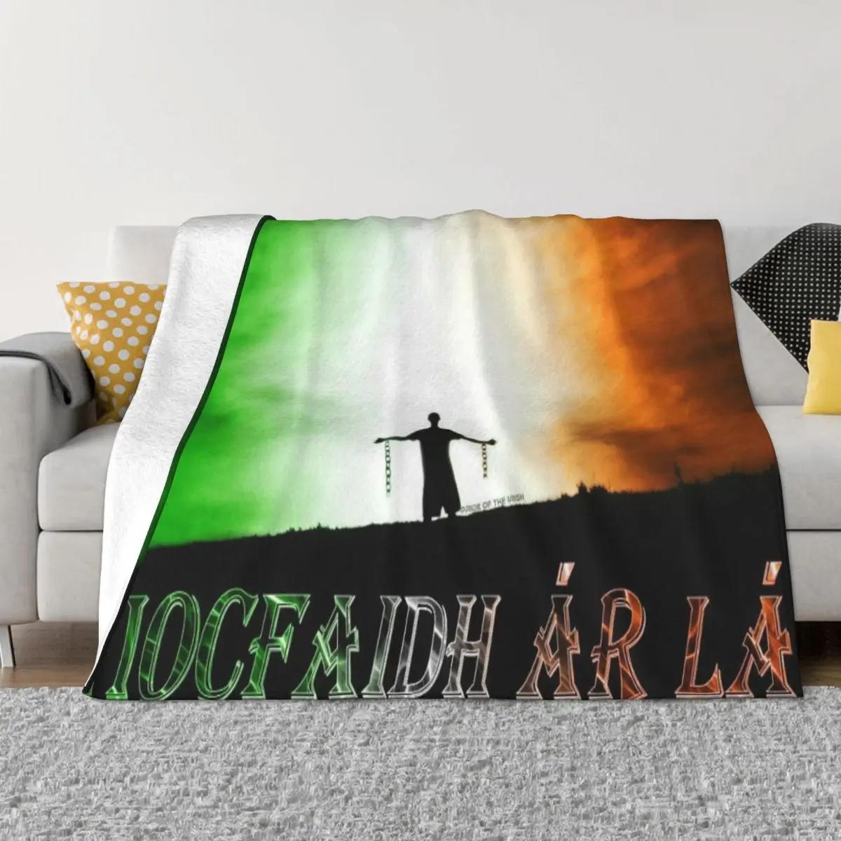 

Одеяло Tiocfaidh Ar La с ирландским флагом, 1313 одеяла, одеяла и пледы