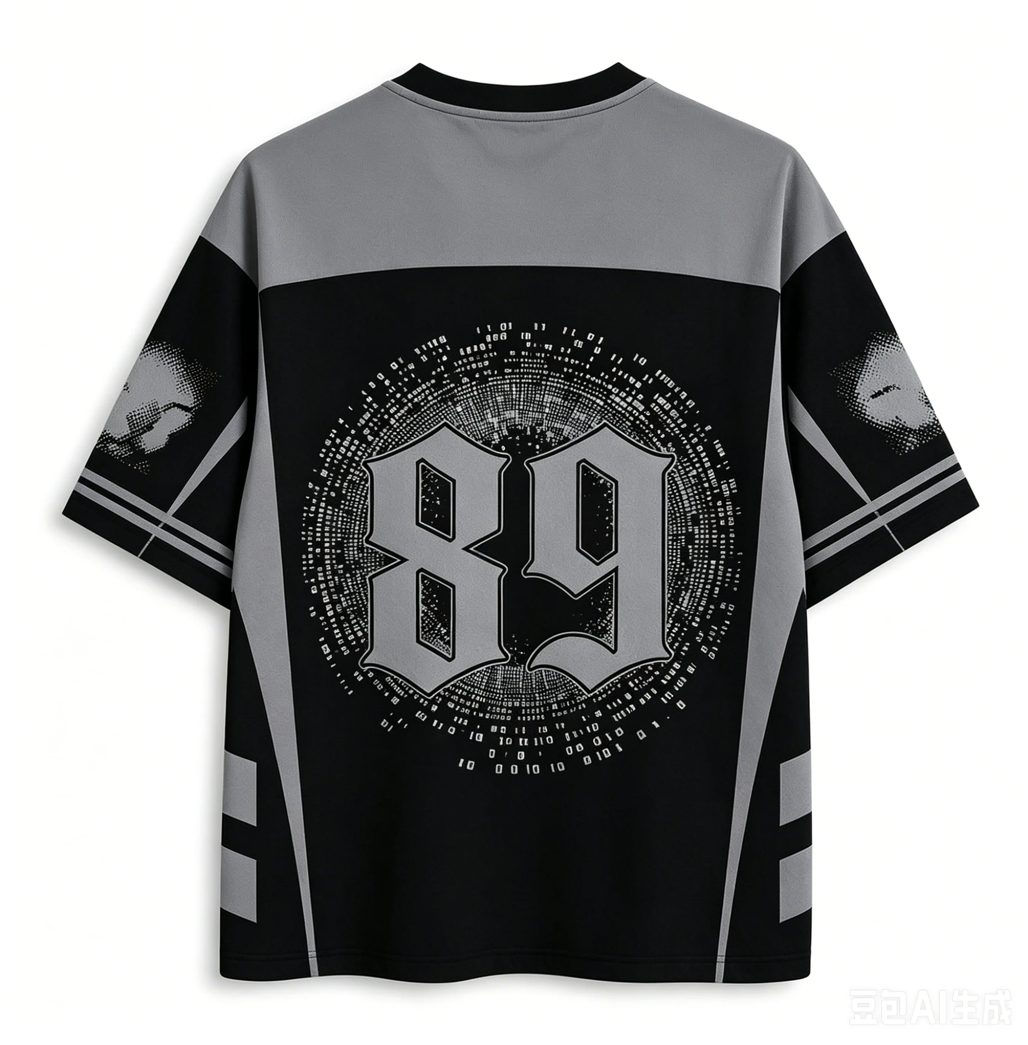 Trendiger Bestseller 2026 Mode Cyberpunk Kitten Fitness-Trikot Hawaiianisches Casual Hip-Hop V-Ausschnitt T-Shirt Wander- Alltags- Street-Sport-Oberteil – Detail 7