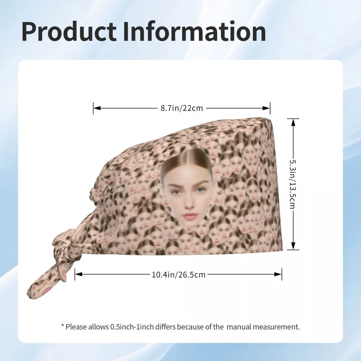 Berretto da lavoro per la pulizia dei foto del viso personalizzato personalizzato Comodo regalo unisex per San Valentino Berretto chirurgico Cappello da infermiera Scrub