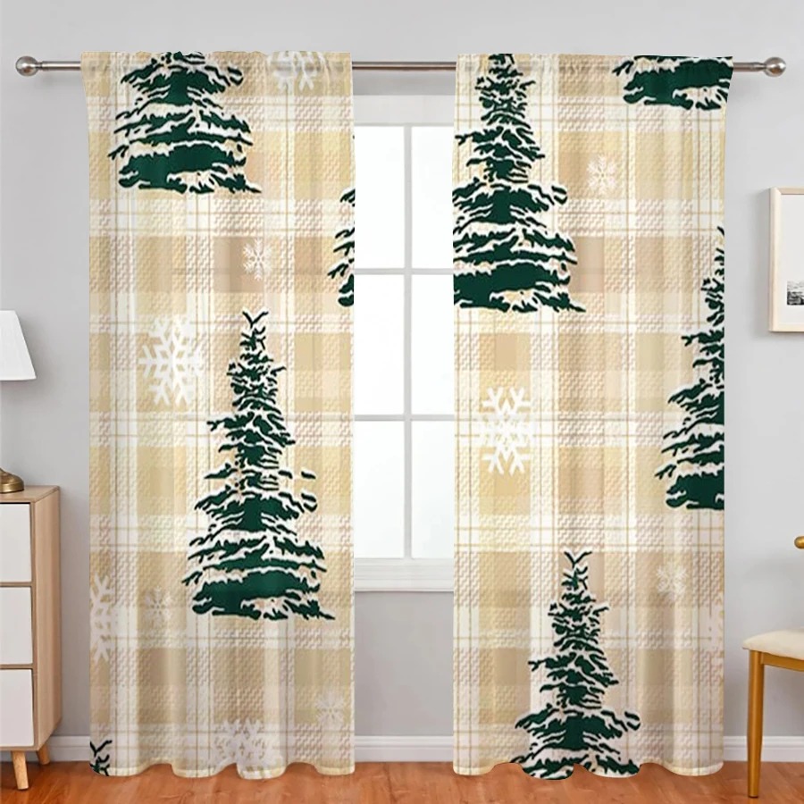 2 sztuki świątecznych zasłon, – Curtain Rods recenzja i cena