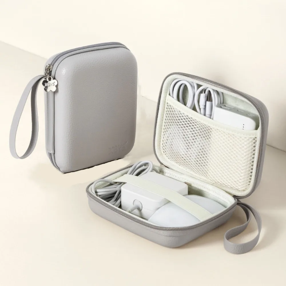 충격 방지 EVA 가죽 헤드폰 가방 휴대용 방진 EVA 디지털 보관 가방 내마모성 경량