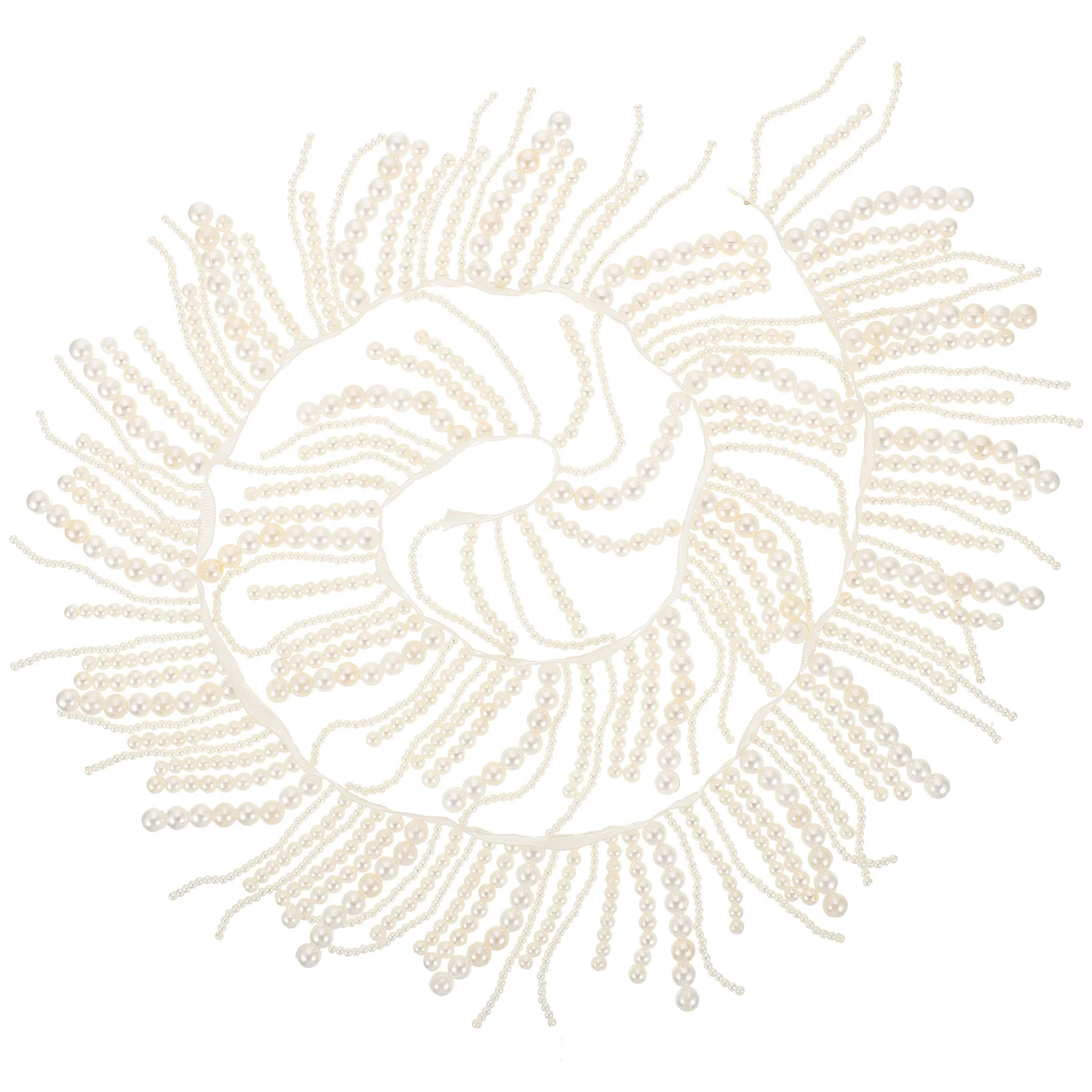 

Exquisite Pearl Trim for Clothing Pearl Tassel Fringe String Decor DIY Crafts Clothing Materials Tailor Shop Supplies