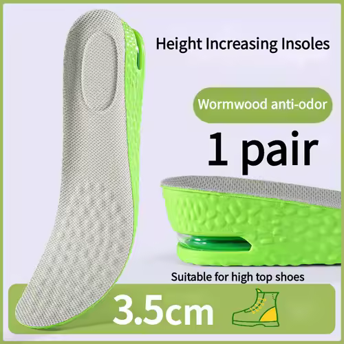 1Pair Air Cushion height increase insoles Breathable Sweat and Anti-Odour Insole Shock Absorbing Insole for Sports Shoes - Image 7