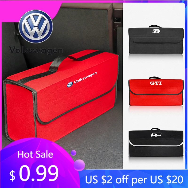 

Горячая новинка 2026: Сумка-органайзер для багажника автомобиля Volkswagen (VW) — большая вместимость, складной, для VW GTI, R-Line, Polo, Golf, Passat, Tiguan