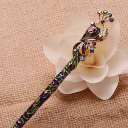 Cucharilla de Pesca Pavo Real Cristal Esmaltado – Estilo Retro