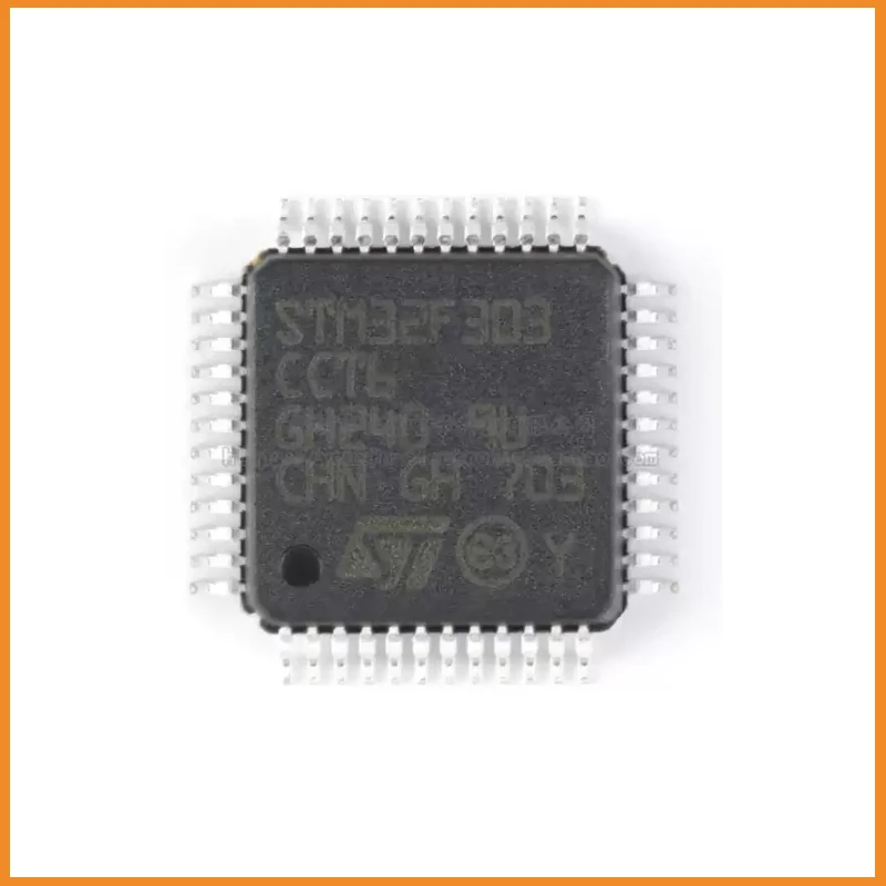 5Pcs/Lot  New Original STM32F303CCT6 STM32F303 Microcontroller IC 32-Bit Single-Core 72MHz 256KB (256K x 8) FLASH 48-LQFP (7x7)