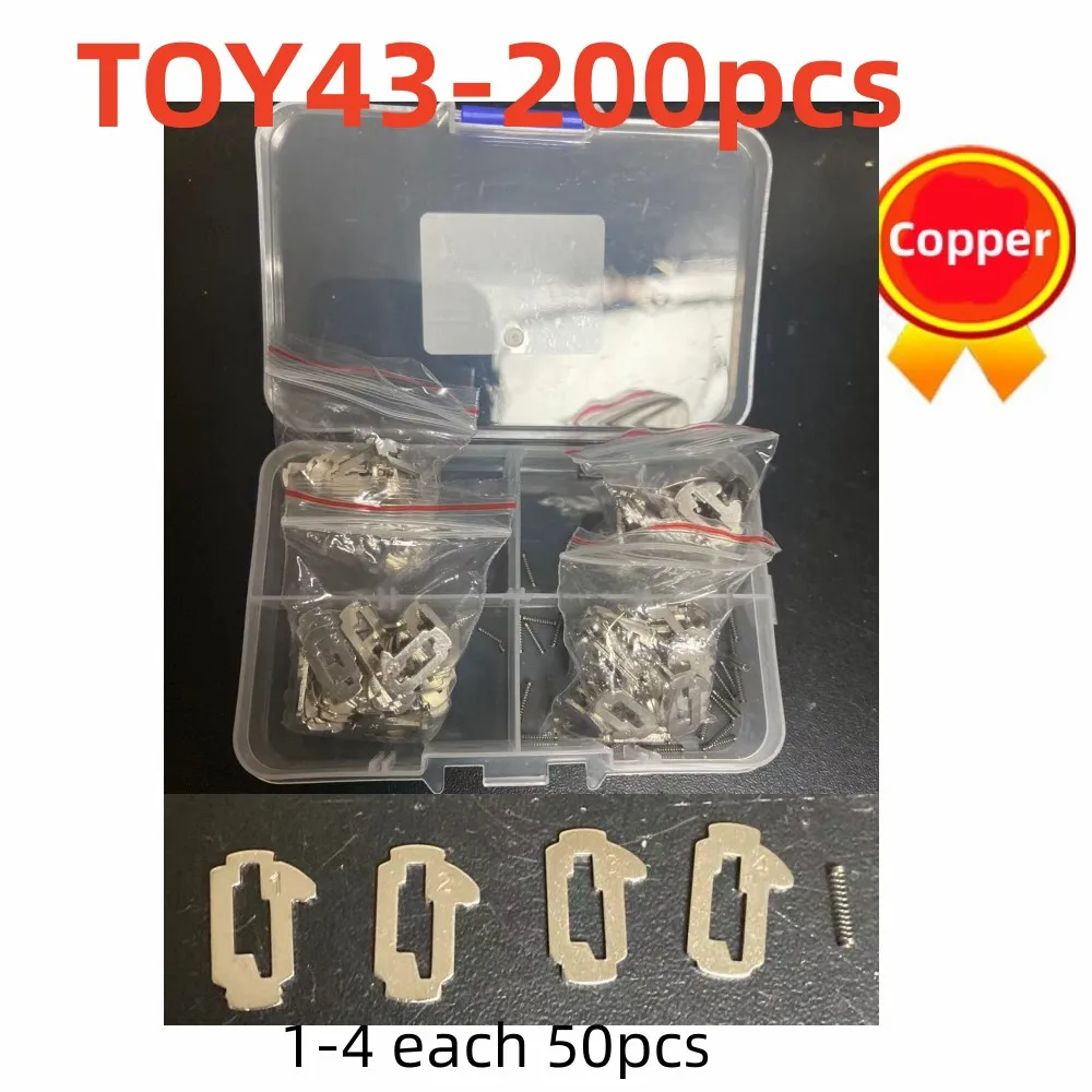 TOY43 Car Lock Reed Plate For Toyota Camry Corolla NO.1.2.3.4 Lock Reed Locking Plate Each 50PCS with 10PCS+ Gift Spring