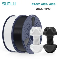 SUNLU 3D Filament ABS/TPU/EASY ABS/ASA 1.75mm 2Roll 1KG(TPU 0.5KG/Roll) 3D Printer Filament for 3D Printer