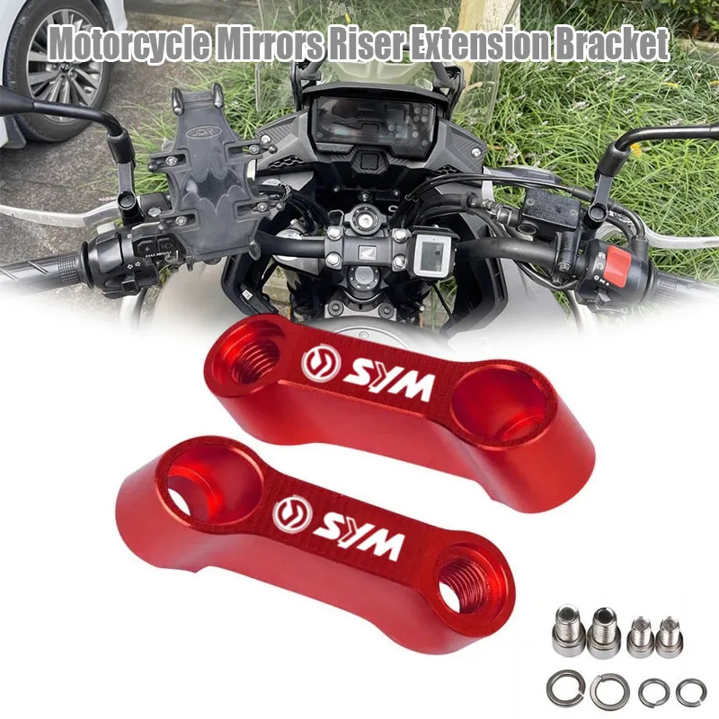 

For SYM CRUISYM GTS 300 300i JOYMAX 300 jet x 125 ADX 125 300 adxtg 400 Motorcycle Rearview Mirror Extension bracket Riser