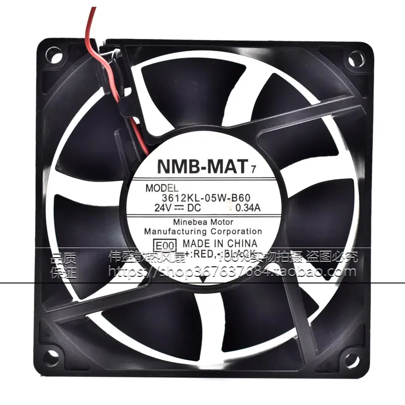 

Original 3612KL-05W-B60/B69 24V 0.34A 90 * 90 * 32MM 9CM high air volume frequency converter cooling fan