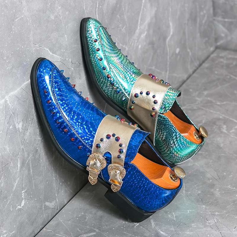 

Fashionable Men Formal Leather Shoes Men One-legged Casual Comfortable Busines Designer Pointed-toe Leather Shoes Men Size 38-45